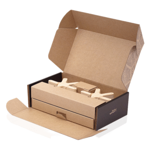 Corrugated kraft paper box