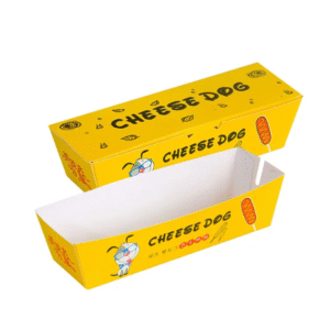 Paper hot dog container