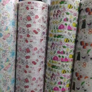 Tissue paper with printed pattern