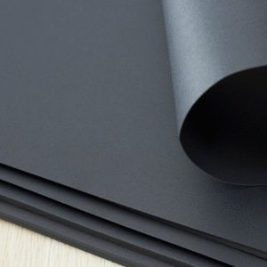 Coated black paper