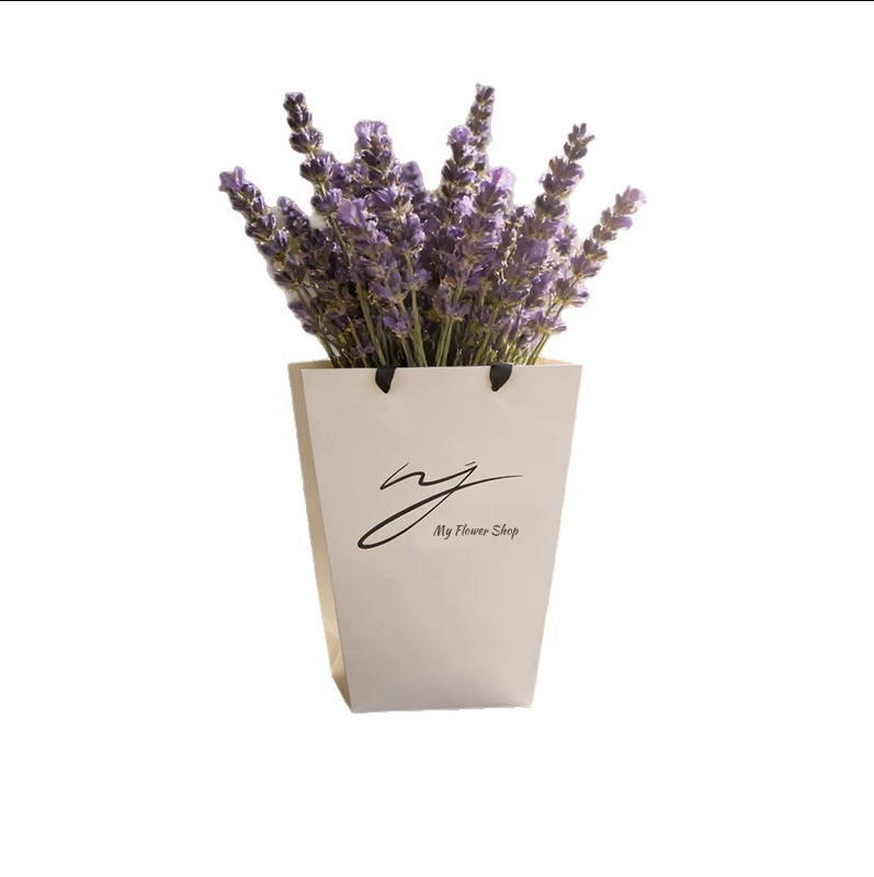 Flower Handheld Paper Basket Packaging - Image 7