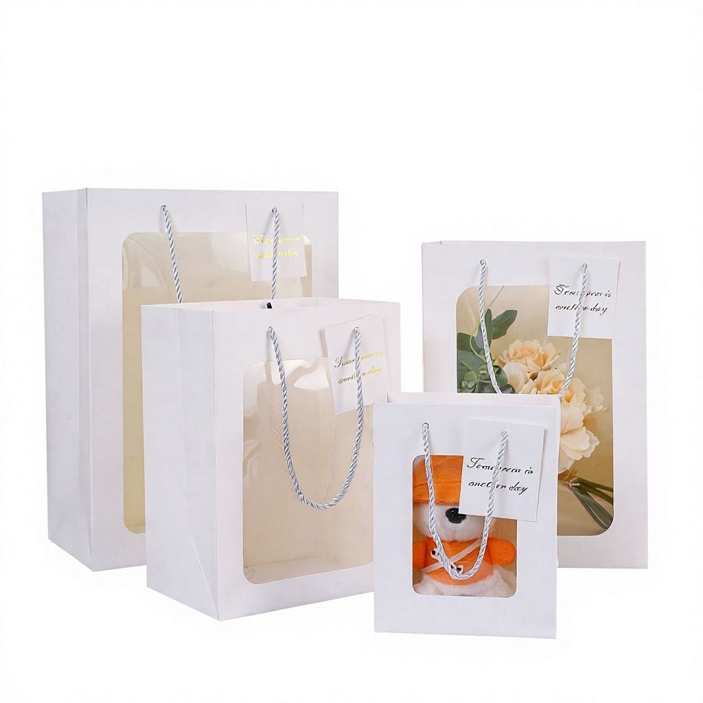 Flower Handheld Paper Basket Packaging - Image 6