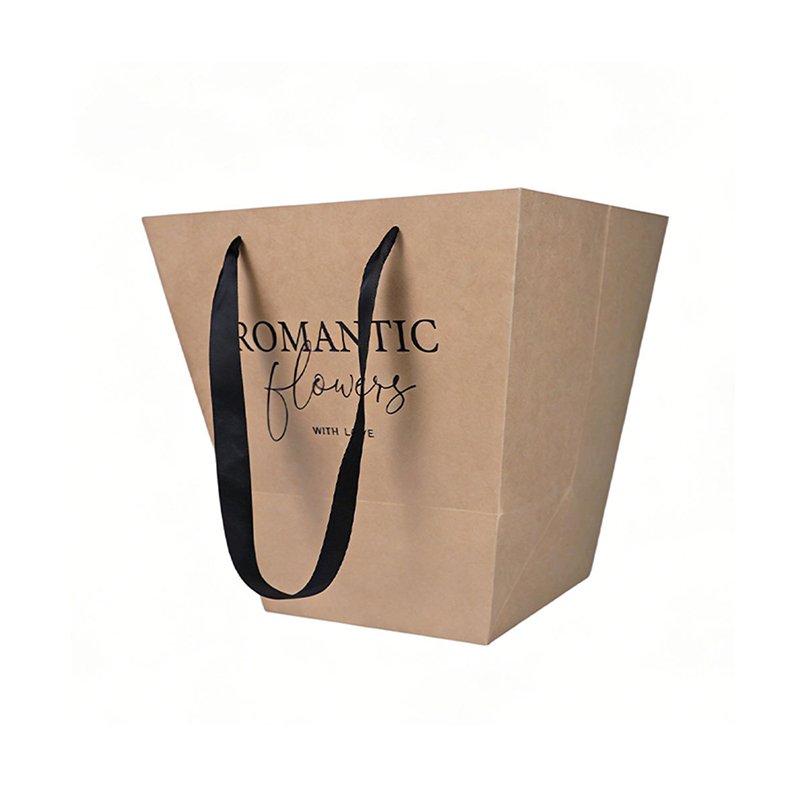 Flower Handheld Paper Basket Packaging