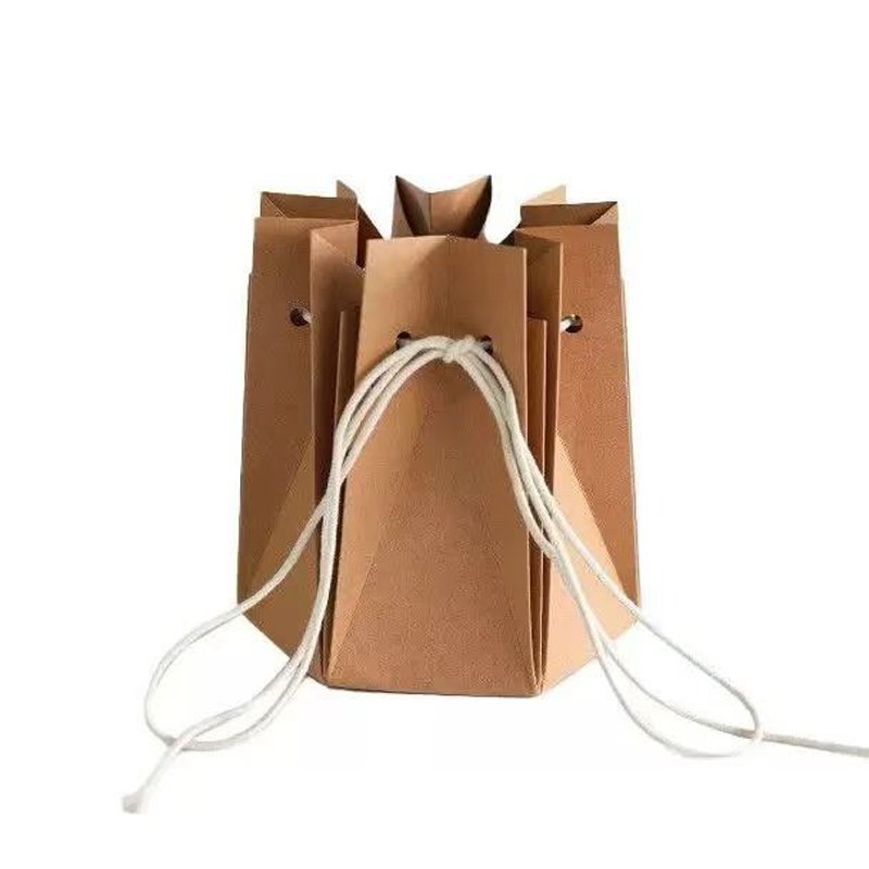 Flower Handheld Paper Basket Packaging - Image 2